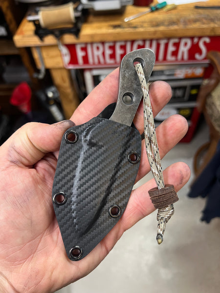 FYRESTEEL Mini Fire Service & EDC Small Fixed Blade Knife - F.D.  Leatherworks