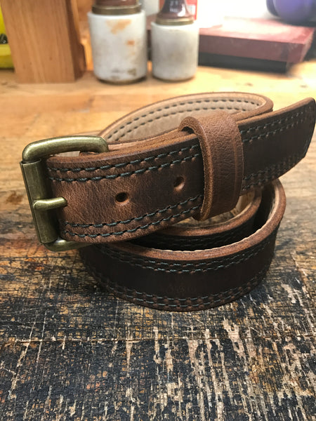 Handmade premium veg hotsell tanned Buffalo leather belt fitted with cast Brass buckle 32w-36w