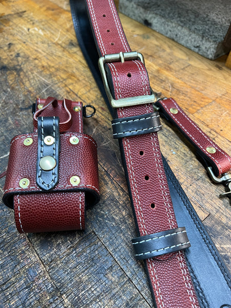 Horween Football Leather Radio Strap Set
