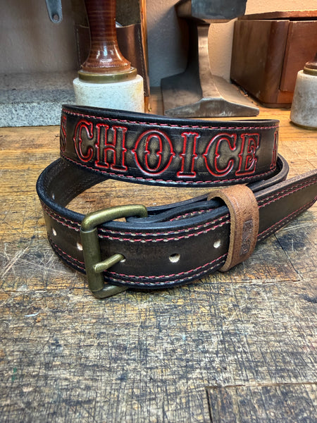 Smoked Edge/ Stitched Everyday Belt