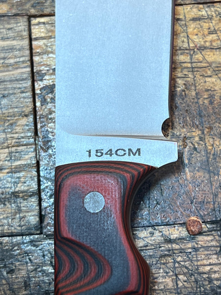 Camp /EDC Fixed Blade Knife “ Red/Black” CM154