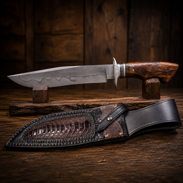 W2 Bowie Hunting Knife / Hamon