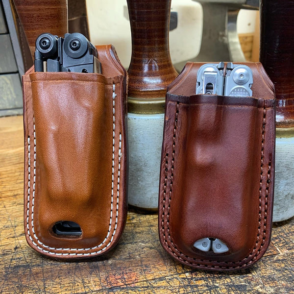 Leather Folding Knife / Multitool Sheath Design and Construction
