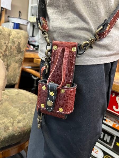 Horween "Football Leather " Radio Strap Set / LIMITED / Only 2 Available