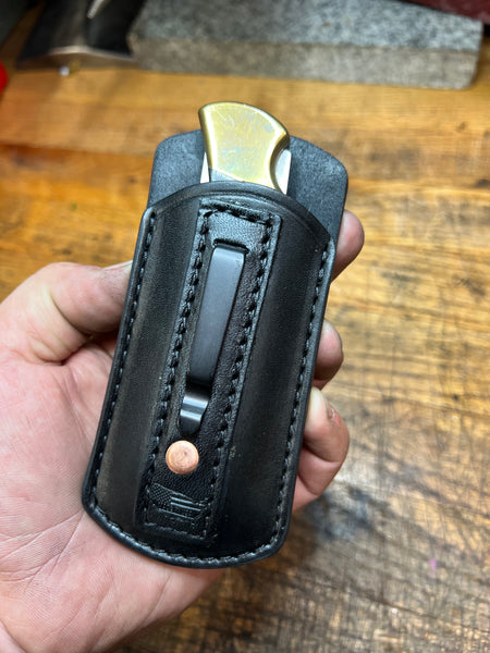 Folding Knife / Multitool Pocket Sheath with Clip