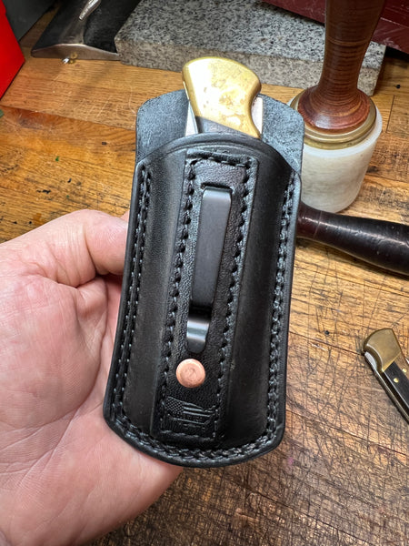 Folding Knife / Multitool Pocket Sheath with Clip