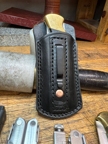 Folding Knife / Multitool Pocket Sheath with Clip