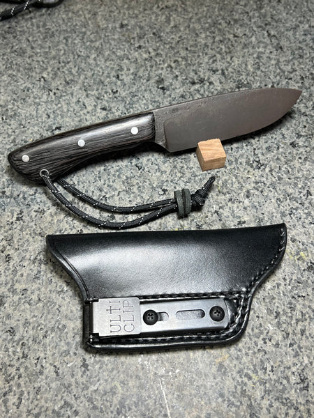 Forged EDC / Hunter Knife / Black Wenge Scales