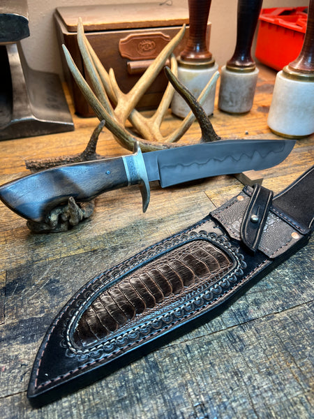 W2 Bowie Hunting Knife / Hamon
