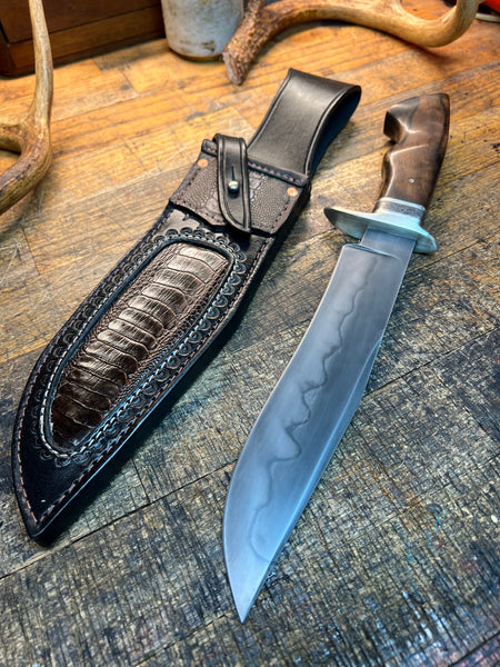 W2 Bowie Hunting Knife / Hamon
