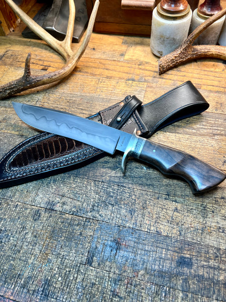 W2 Bowie Hunting Knife / Hamon