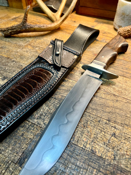 W2 Bowie Hunting Knife / Hamon
