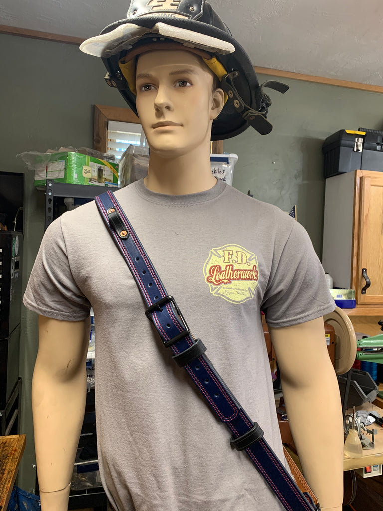 Double Layer Firefighter Radio Strap with Radio Holder – S & S Leatherworks