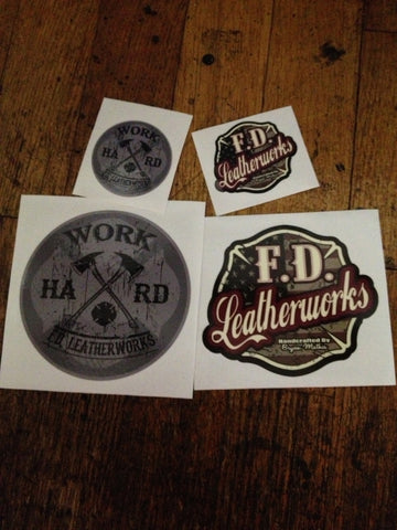 F.D. Leatherworks Window Decal/Full Size