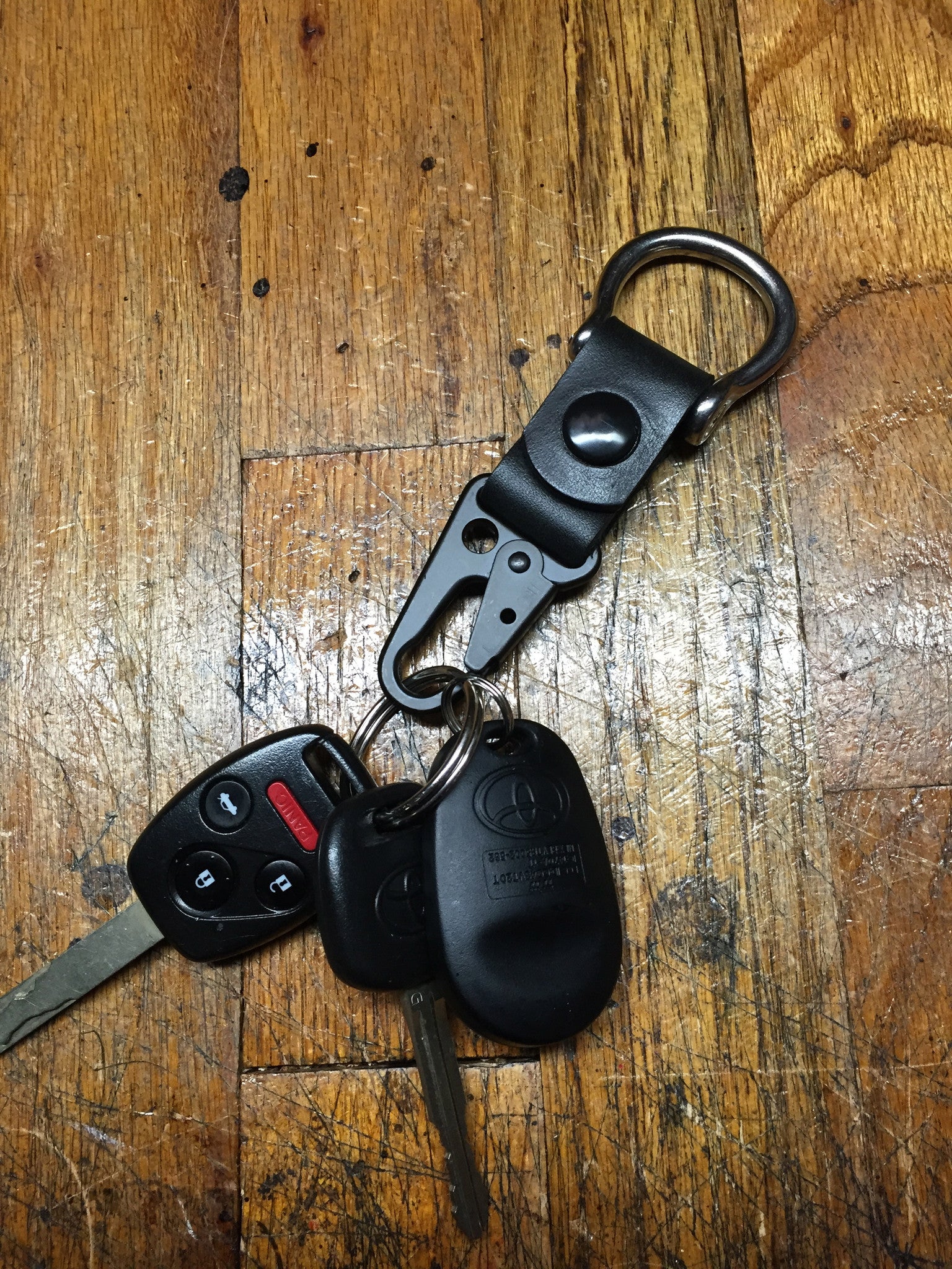 Blacked Out Utility Clip Lanyard / 1 Snap or Copper Rivet