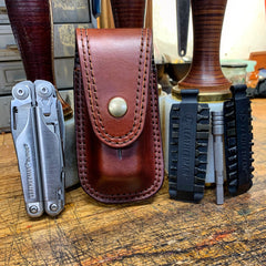 Multi Tool Custom Leather Case / Open Top Retention