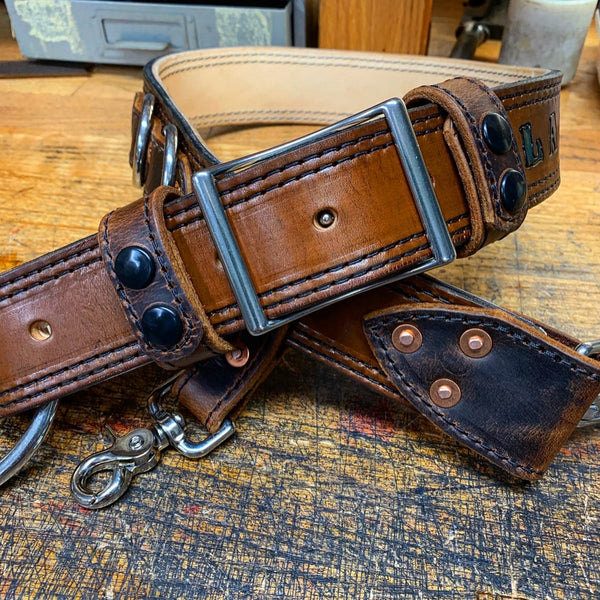Premium Heavy Duty Leather Truck Belt /Axe Belt with Leather Lining