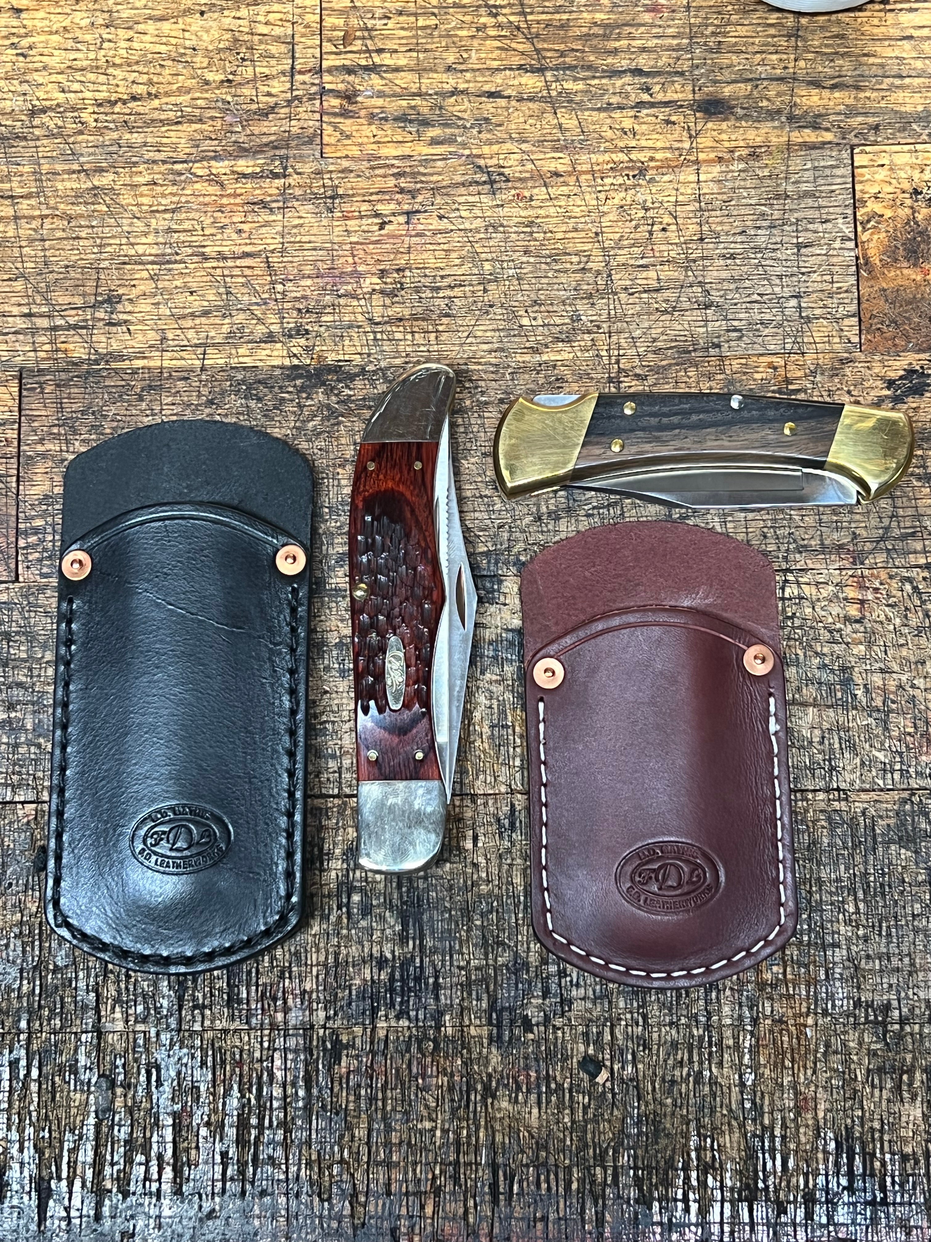 Pocket Knife Sleeve - F.D. Leatherworks
