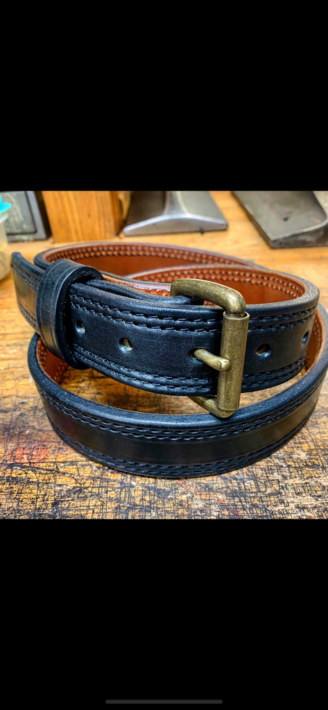 Heavy Duty Lined Everyday Belt/ Double Stitched - F.D.  display picture 3